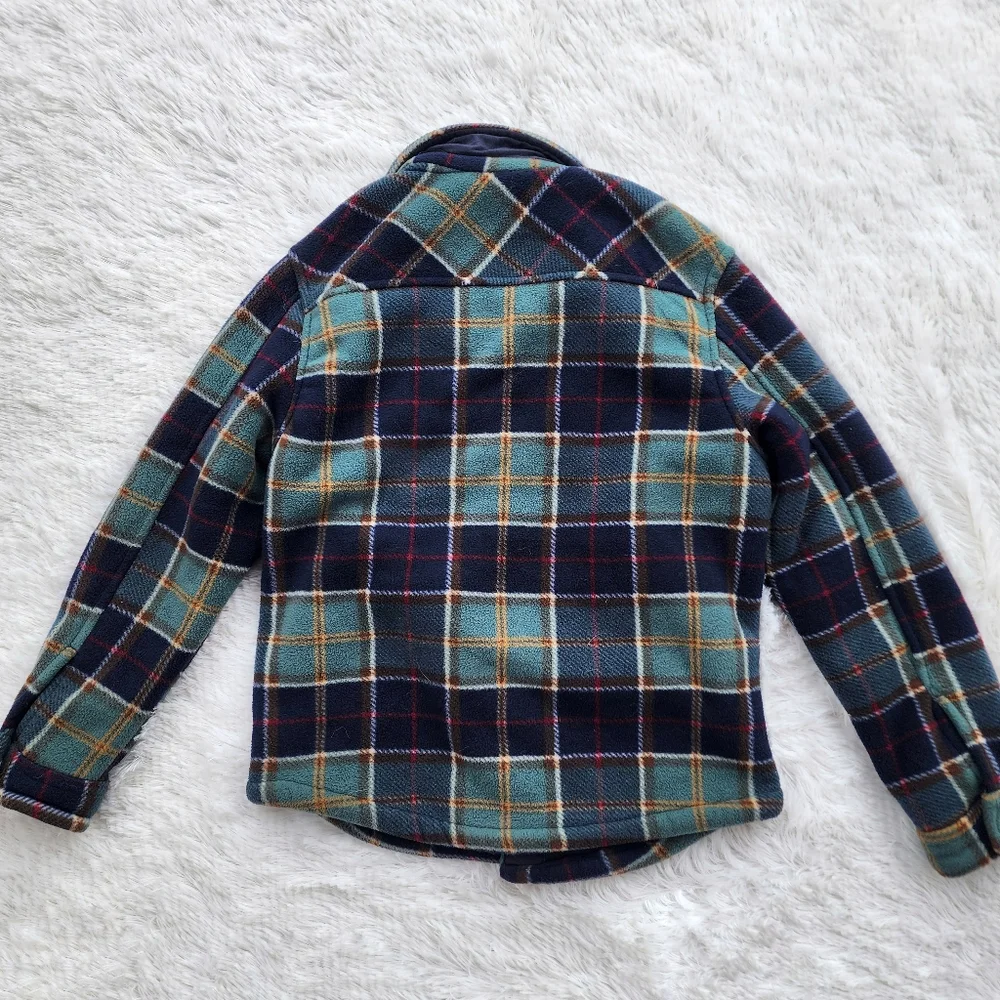 Members Mark Boys Plaid‎ Sherpa Lined Shacket